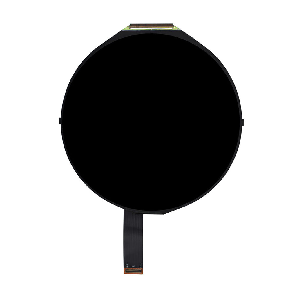 5.0-inch round TFT display panel with 1080x1080 resolution, 350 nits brightness, and MIPI connection
