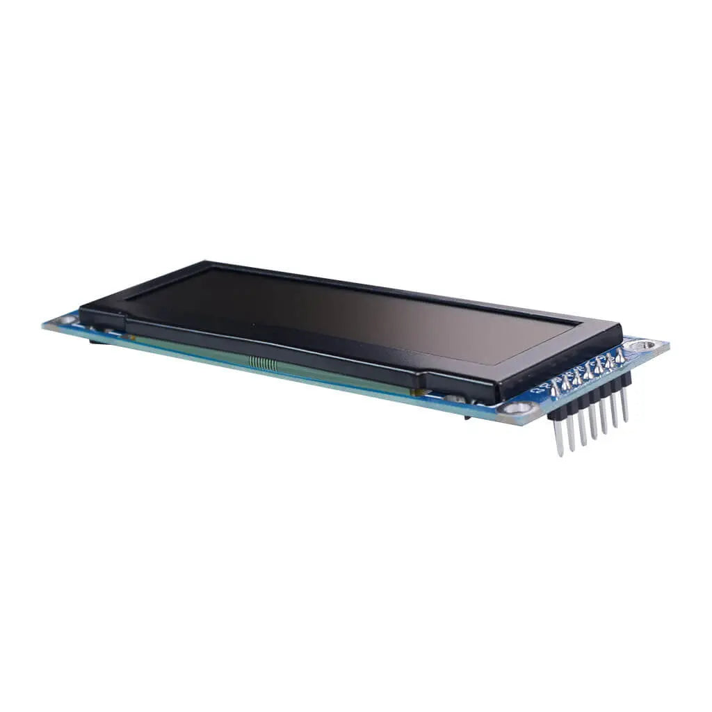 Side view of 3.12-inch 256x64 monochrome OLED graphic display module with SPI interface